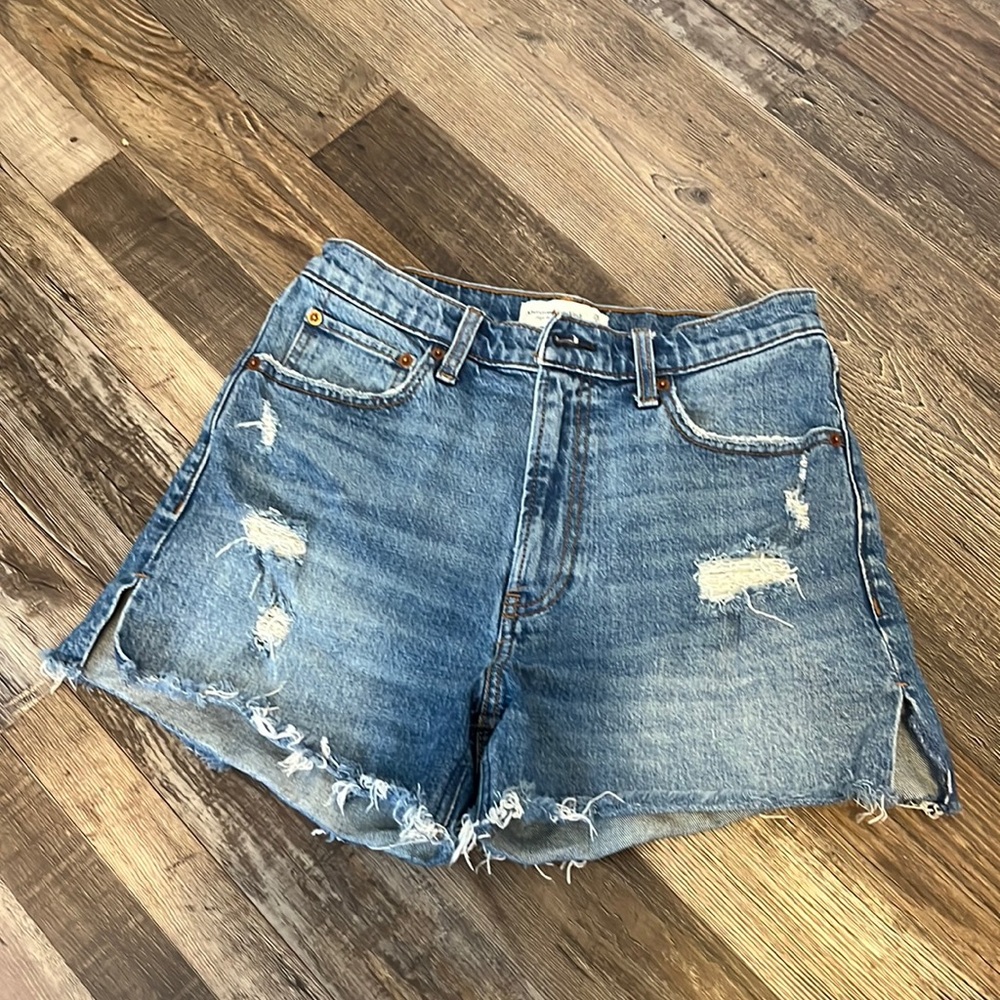 Abercrombie and Fitch high waisted jean shorts size 6